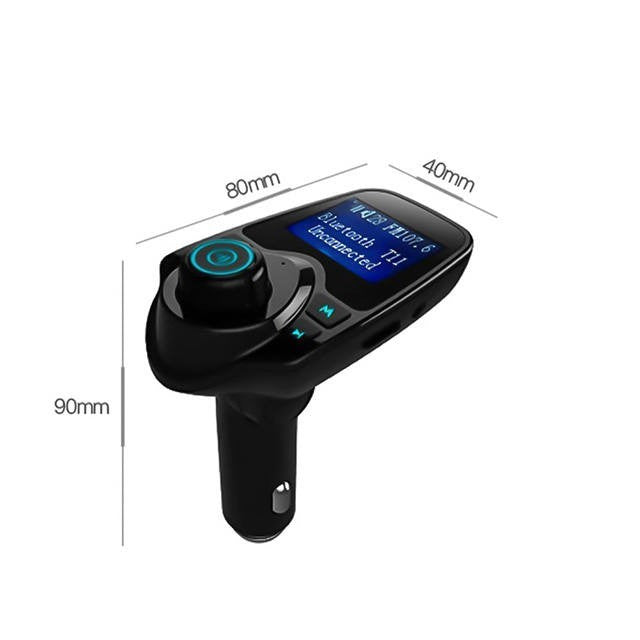 Bluetooth FM transmitter flexibilis tartó nélkül