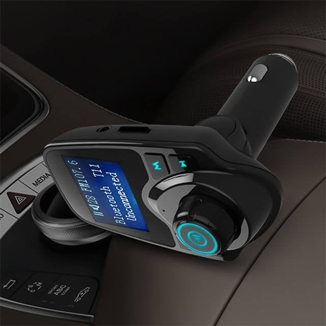 Bluetooth FM transmitter flexibilis tartó nélkül