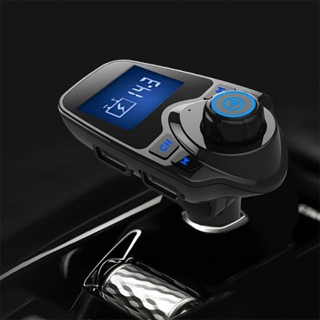 Bluetooth FM transmitter flexibilis tartó nélkül