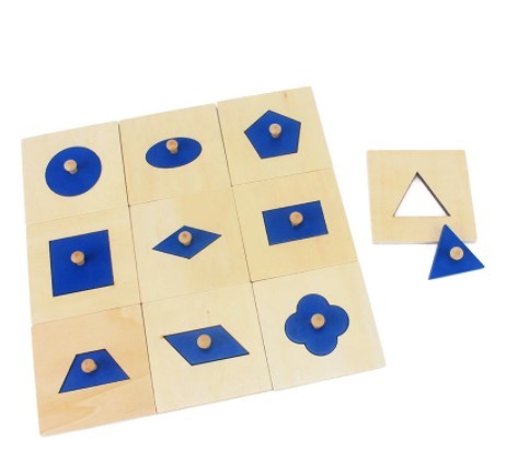 Fa geometriai puzzle - foganytúval