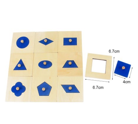 Fa geometriai puzzle - foganytúval