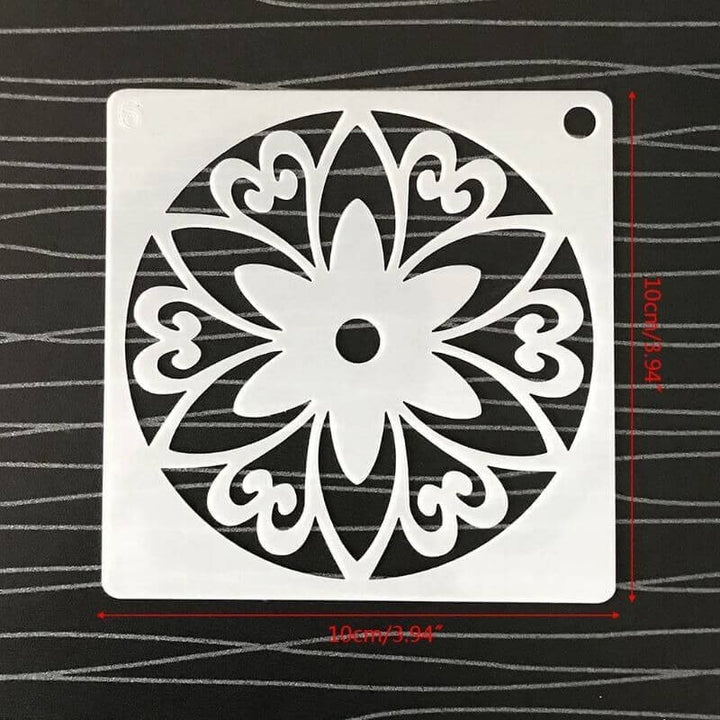 Mandala stencil, rajzsablon 48 db