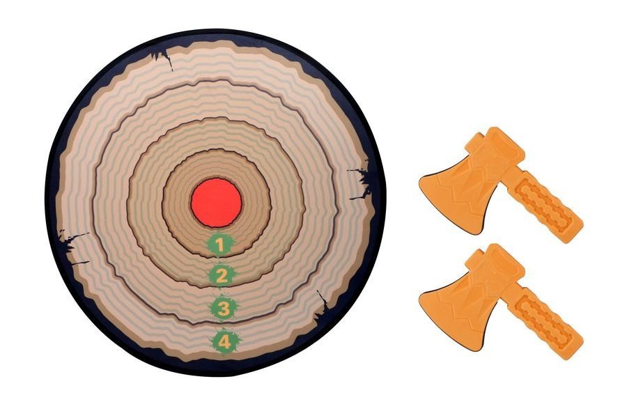 Célbadobó 66cm-es céltábla + 2db játék fejsze