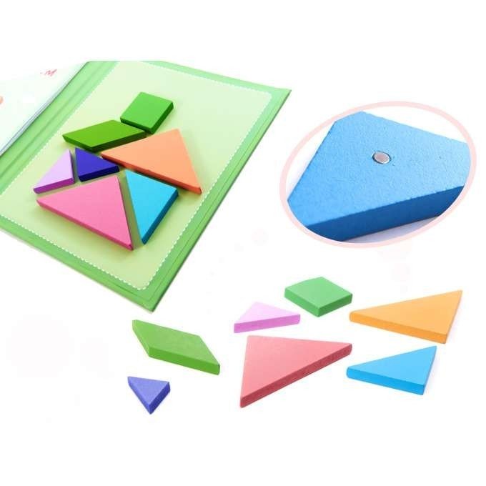 3D fa játék, Tangram mágneses könyvvel