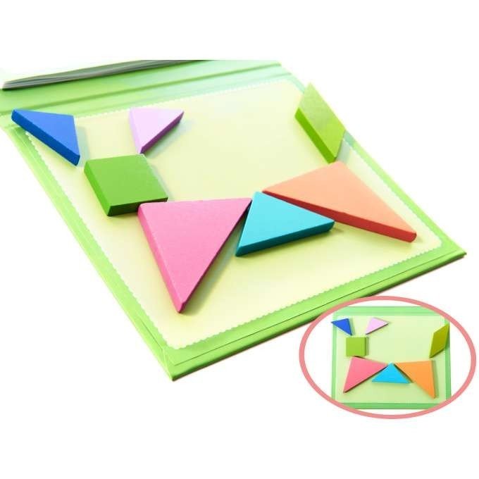 3D fa játék, Tangram mágneses könyvvel