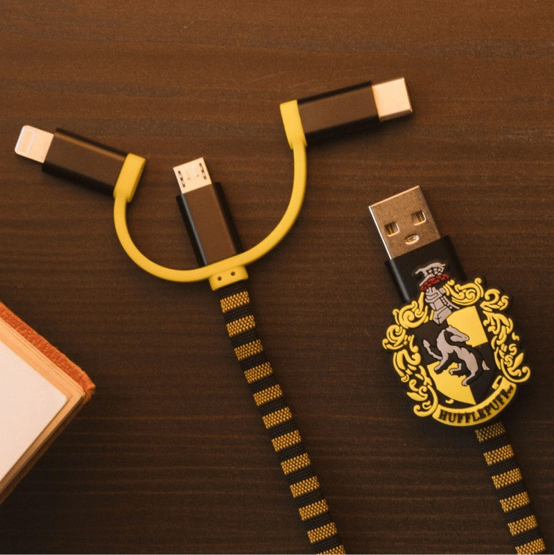 USB 3 az 1-ben töltőkábel Harry Potter mintával