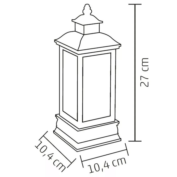 Lámpás vízkeveréssel, csillámokkal (katona figurás)