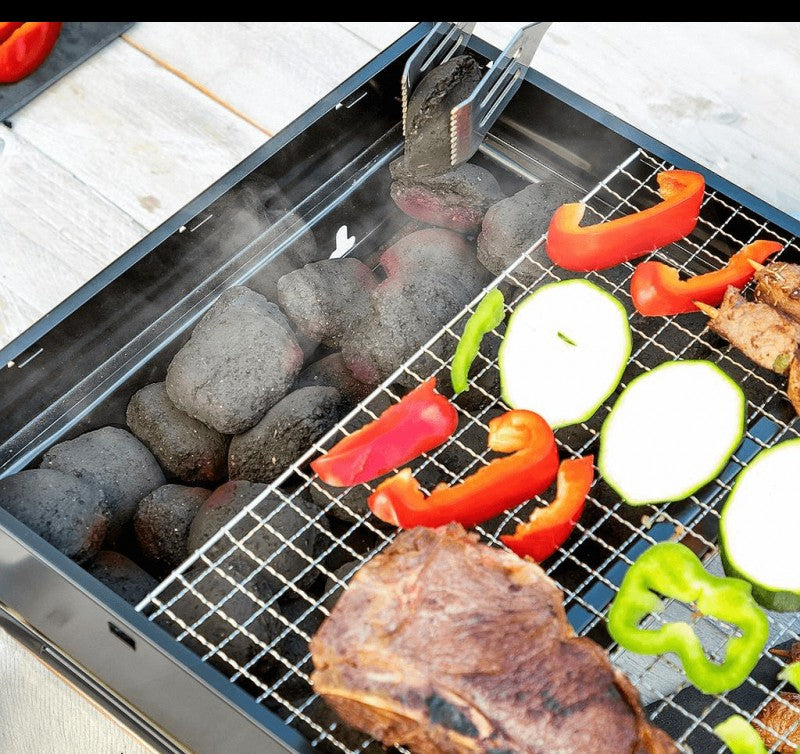 Összecsukható, hordozható grillsütő (InnovaGoods)