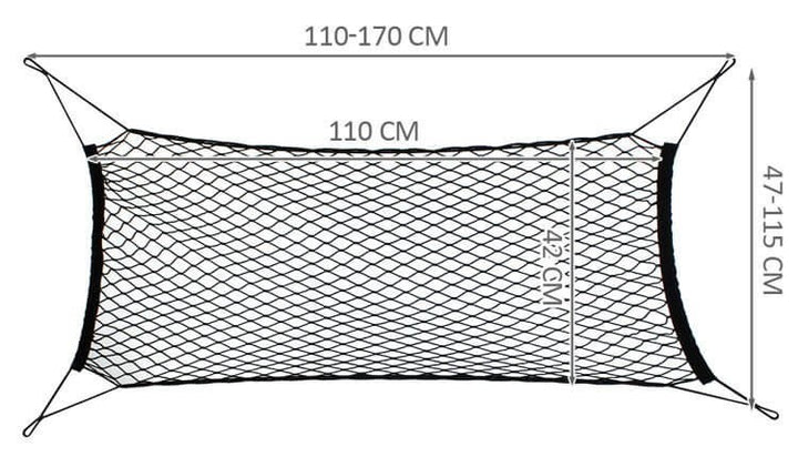 Háló autó csomagtartóba