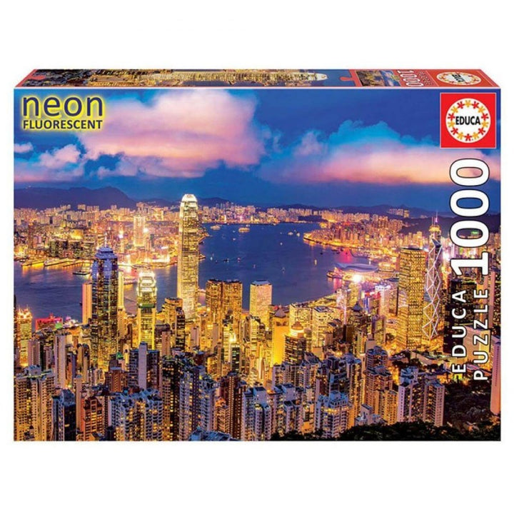 Hong Kong neon puzzle - 1000 darabos