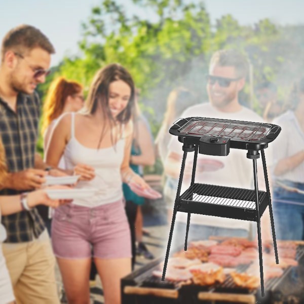 BBQ elektromos grillsütő állvánnyal