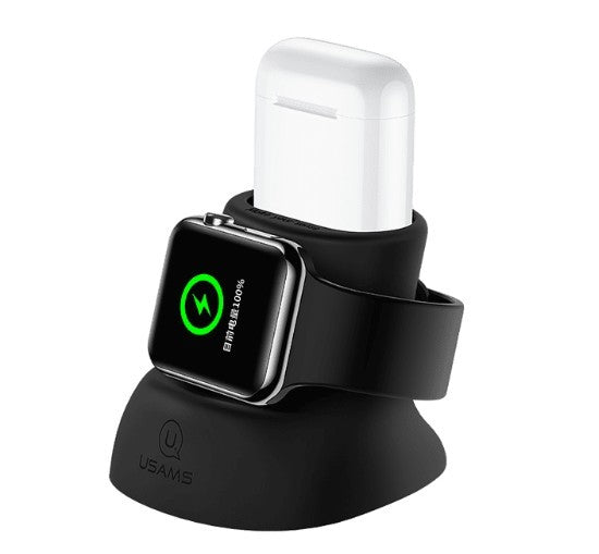 USAMS Apple Watch és Airpods töltő állvány