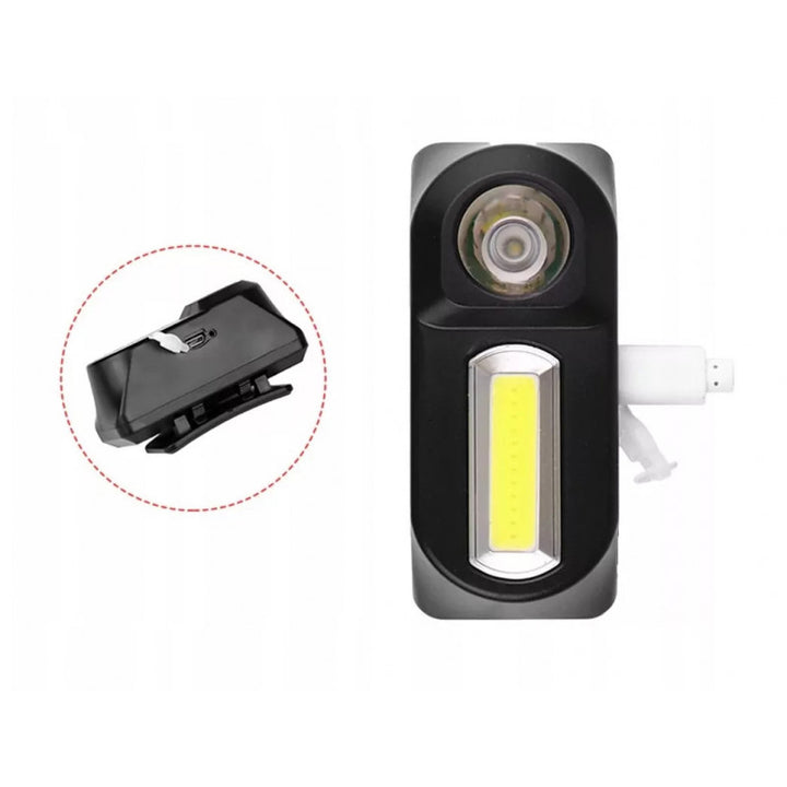 2x LED COB Újratölthető Fejlámpa (USB)