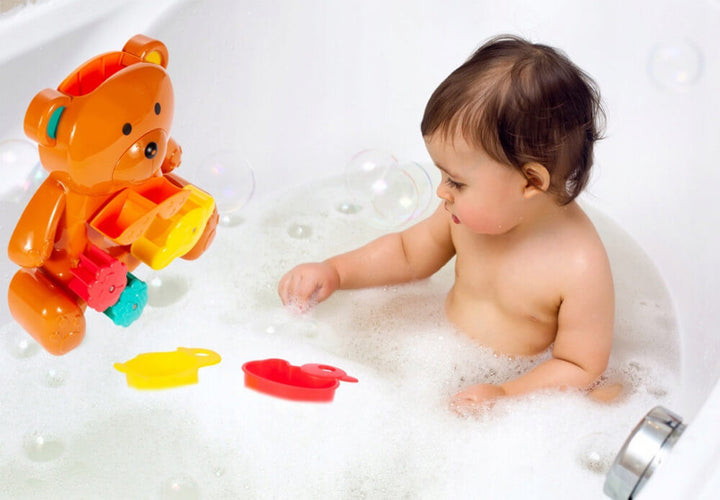 Bath Fun - Barna macis malom fürdőjáték montesszori csészékkel