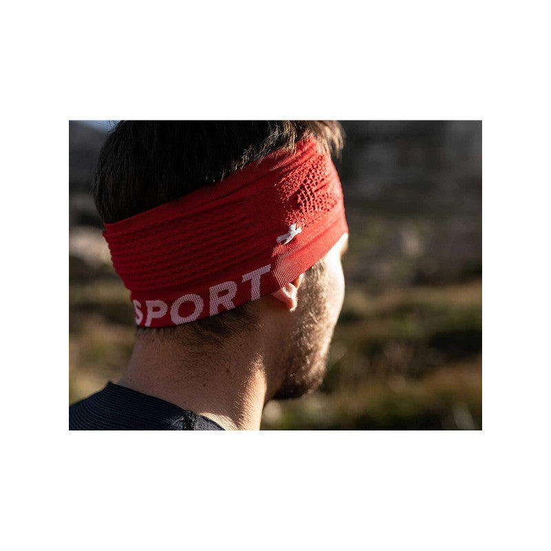 COMPRESSPORT Piros sport fejpánt