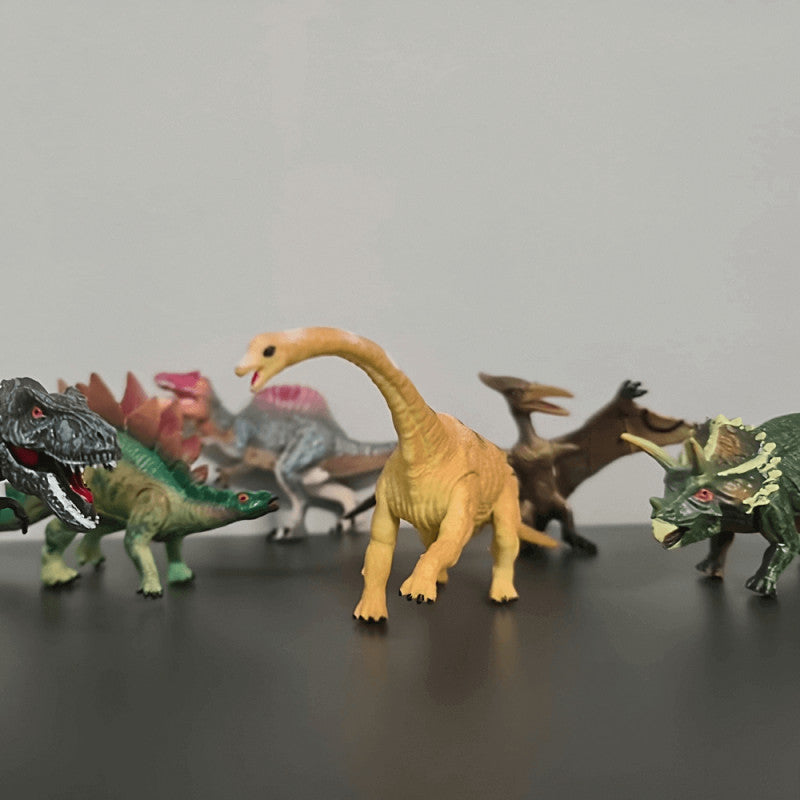 Dinoszaurusz figurák, 6 db, mozgatható részekkel