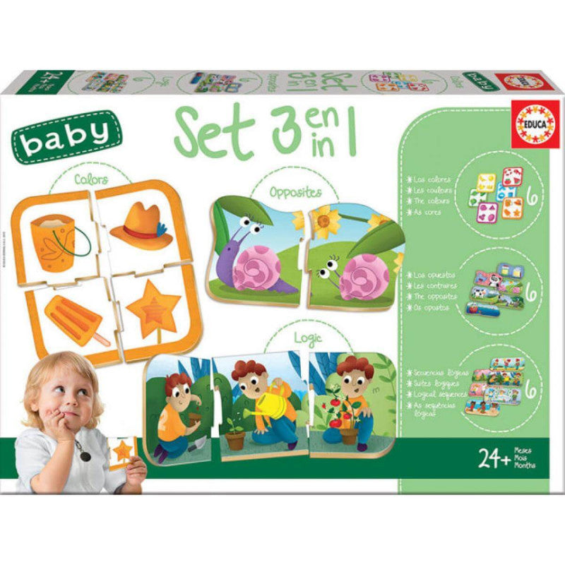 Educa - 3 az 1-ben baby oktató puzzle