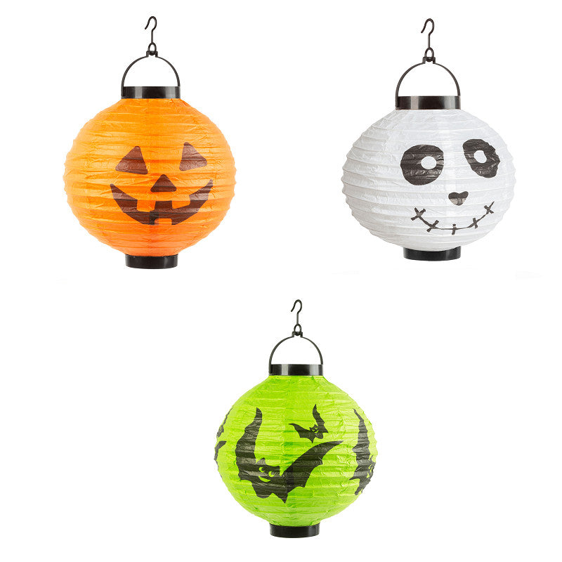 Elemes Halloween LED lampion, lámpás