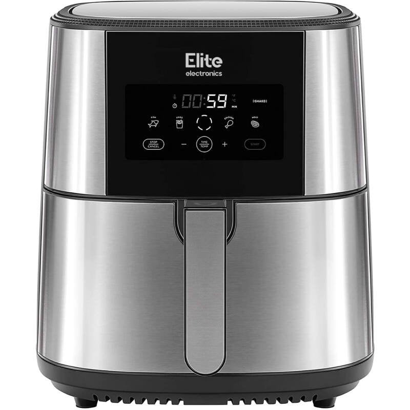 Elite Electronics 8 L-es olaj nélküli forró levegős fritőz (Air Fryer) digitális kijelzővel