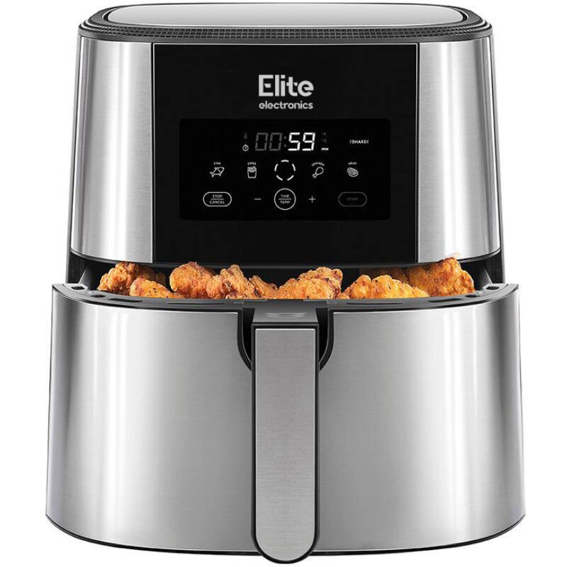 Elite Electronics 8 L-es olaj nélküli forró levegős fritőz (Air Fryer) digitális kijelzővel