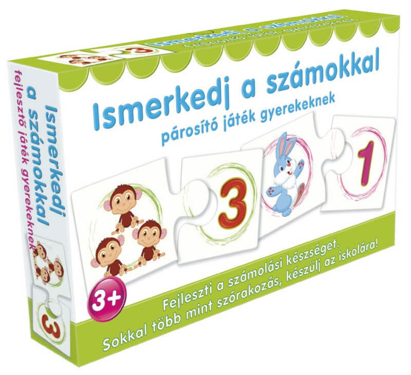 Ismerkedj a számokkal fejlesztő játék gyerekeknek