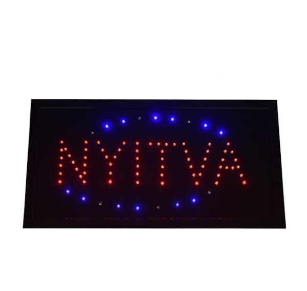 "Nyitva" LED Tábla