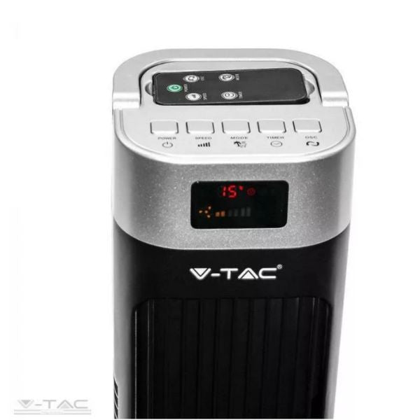 V-TAC oszlopventilátor hőmérséklet kijelzővel - 55W