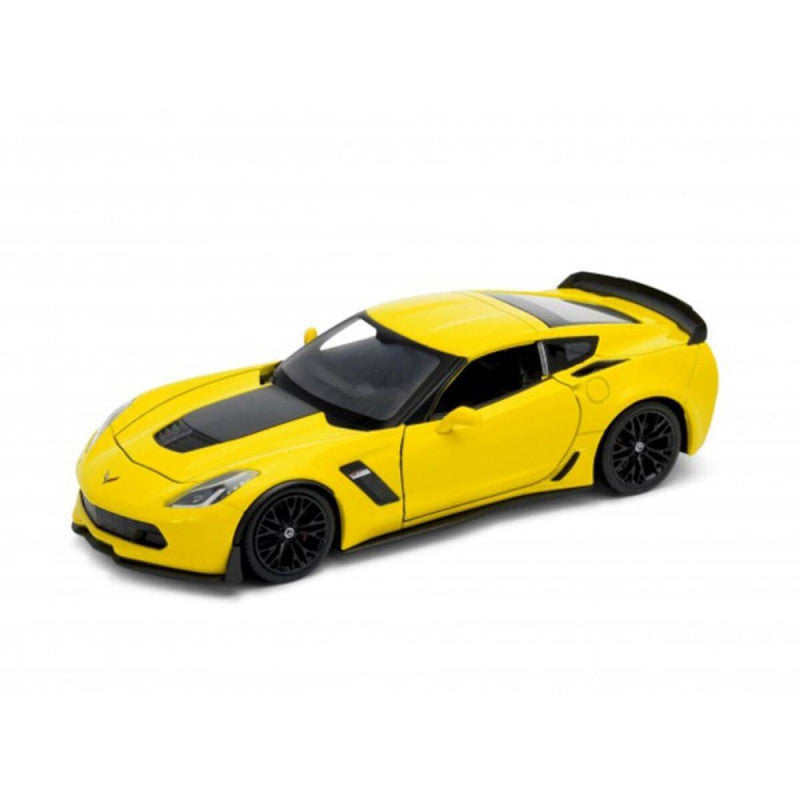 Welly - Chevrolet Corvette Z06 2017 sárga kisautó (1:24)