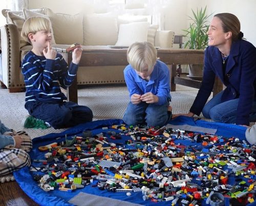Gyerekszőnyeg, játékszőnyeg, összehúzható tárolós játékszőnyeg gyermekeknek