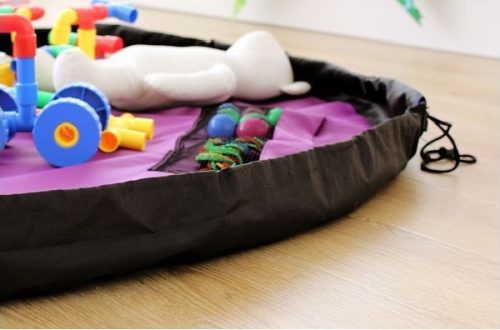 Gyerekszőnyeg, játékszőnyeg, összehúzható tárolós játékszőnyeg gyermekeknek