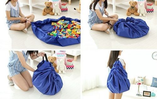 Gyerekszőnyeg, játékszőnyeg, összehúzható tárolós játékszőnyeg gyermekeknek