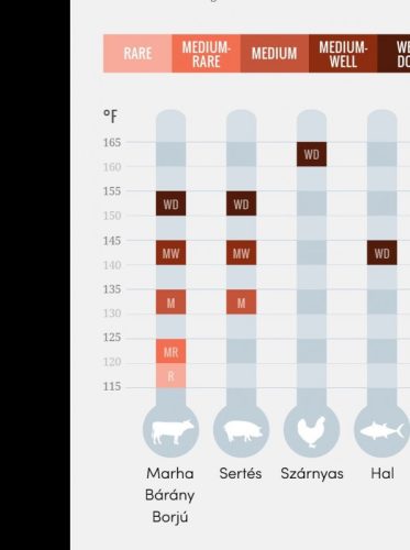 Digitális Maghőmérő és Konyhai Ételhőmérő Pontos Főzési Hőmérséklet Mérő Eszköz