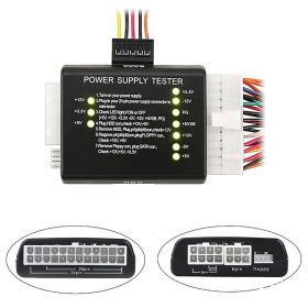   Tápegység Teszt Teszter HDD SATA ATX 20/24 PIN Számítógép Diagnosztikai Eszköz