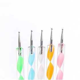   Körömdíszítő toll készlet, 5 db-os precíziós körömművészeti eszközkészlet