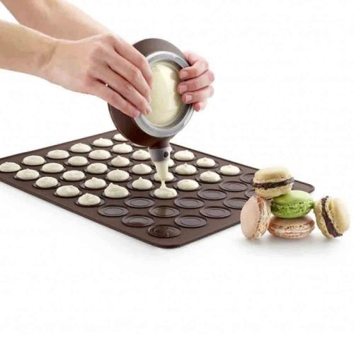 Macaron sütő lap - tapadásmentes szilikon sütőforma macarons készítéséhez