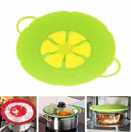 Szilikon Kifutás Elleni Edényfedő - Konyhai Használatra