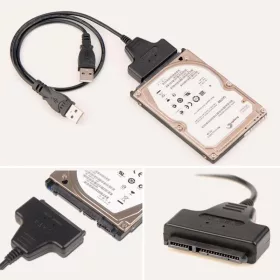   SATA USB átalakító kábel merevlemezekhez és SSD-khez adattovábbításhoz