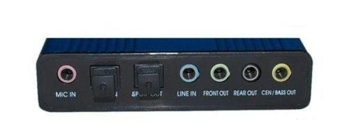 USB 5.1 Külső Hangkártya SPDIF Csatlakozással és Térhatású Hangzás Támogatással