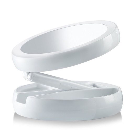 Nagyítós LED-es asztali sminktükör kozmetikai használatra