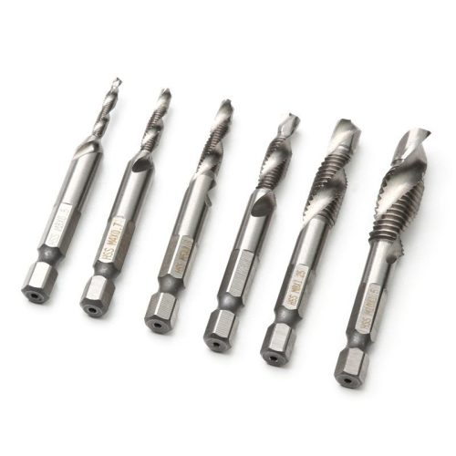 Menetfúró és csigafúró készlet (6 db) – Precíziós fémmegmunkáláshoz