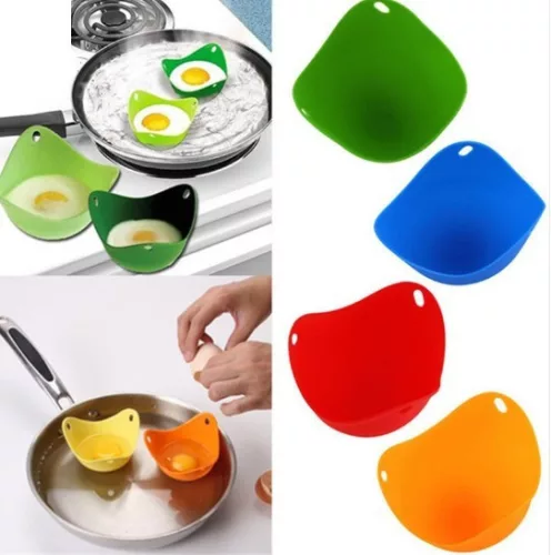 Szilikon tojássütő és főző forma készlet, 2 darabos szett