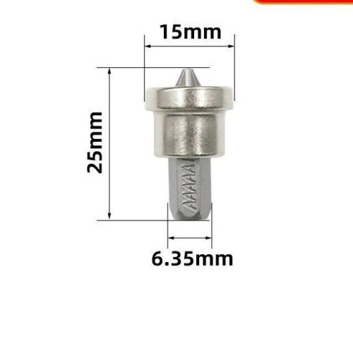 Mágneses csavar rögzítő készlet, Mágneses bitfej (5 db) 25 mm hosszúságú bitfejekkel szereléshez