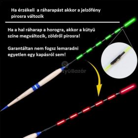   Okos kapásjelző éjszakai úszó horgászoknak, vízálló és fényérzékelős technológiával