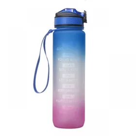   Motivációs víz kulacs 1000 ml sportoláshoz és mindennapi használatra