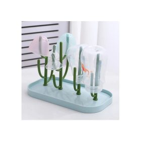   Cumisüveg szárító állvány - rózsaszín, praktikus babaápolási eszköz