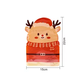   Karácsonyi ajándéktáska szett 25 db - karácsonyfa mintás ünnepi csomagolás