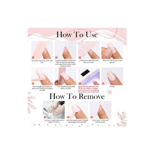 UV gél körömmatrica dekorációs körömdíszítéshez