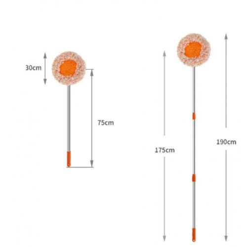 Mikroszálas padlótisztító mop teleszkópos nyéllel, hatékony és könnyű takarításhoz