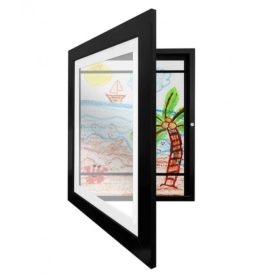   Fekete rajzgyűjtő keret művészeti alkotások tárolásához