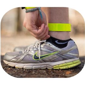   Neonsárga fényvisszaverő karszalag biztonsági és sport célokra